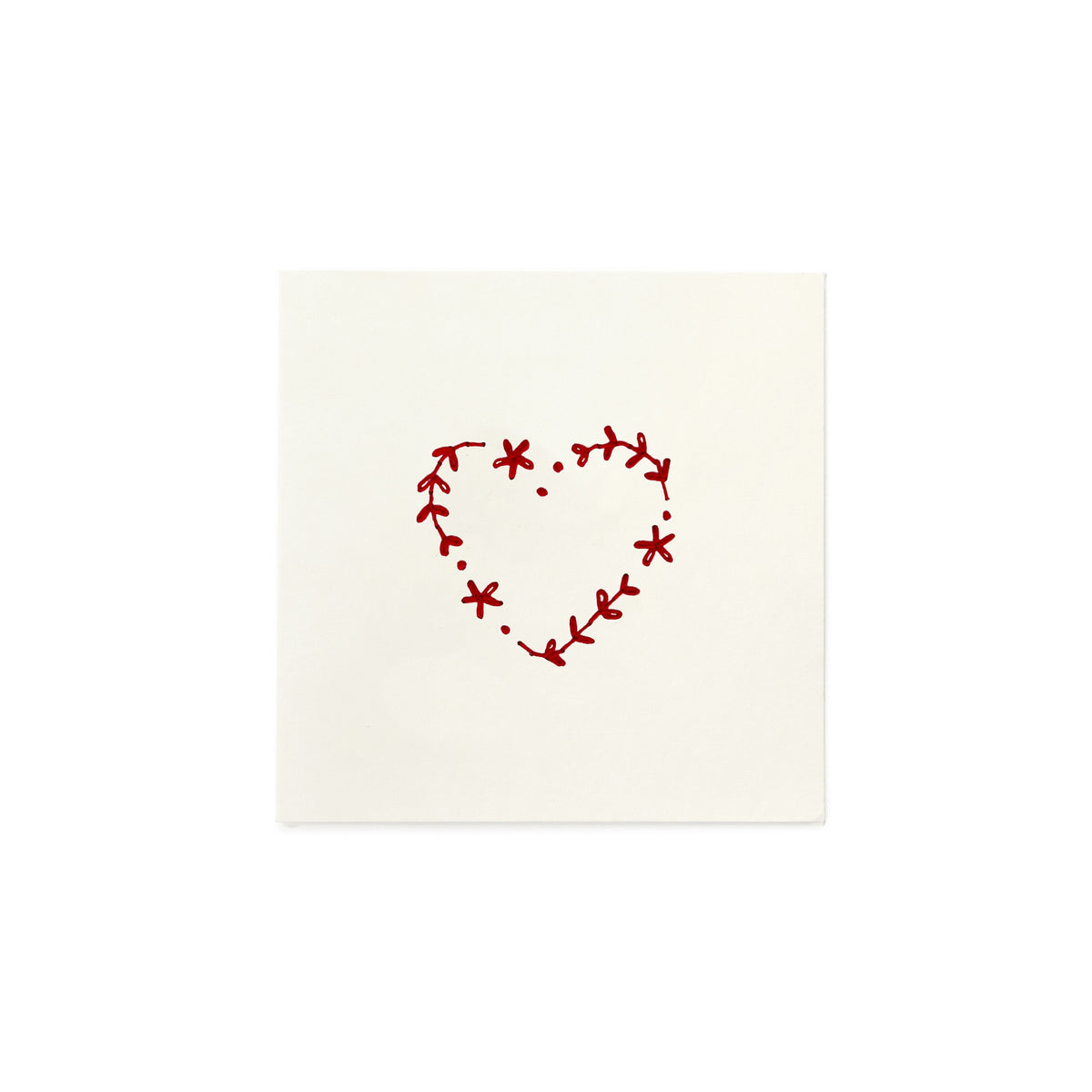 Others Embroidered Card - Heart