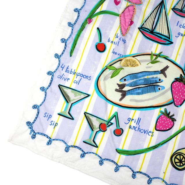 Sunset Sip Cotton Bandana - Ivory