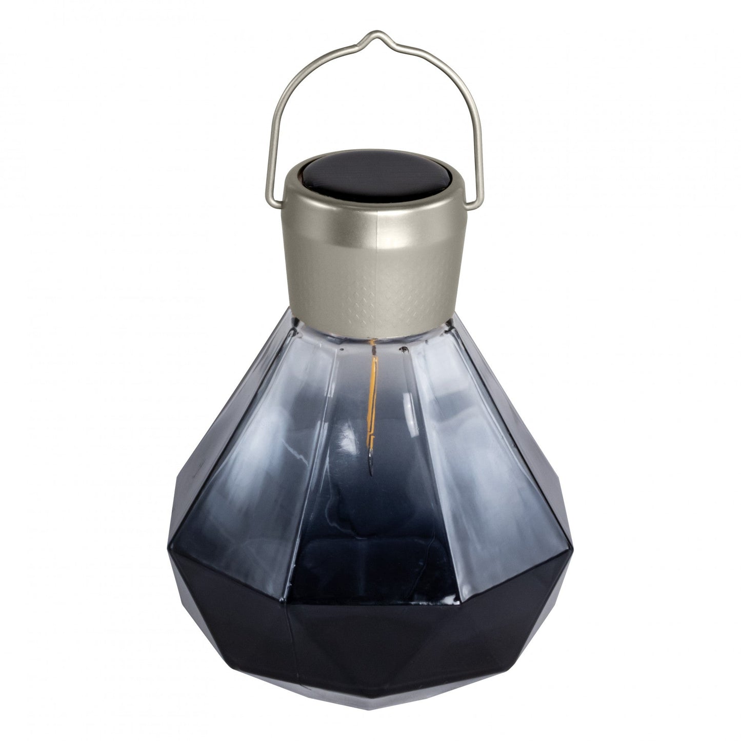Gem Solar Lantern 6.75" Handblown Glass