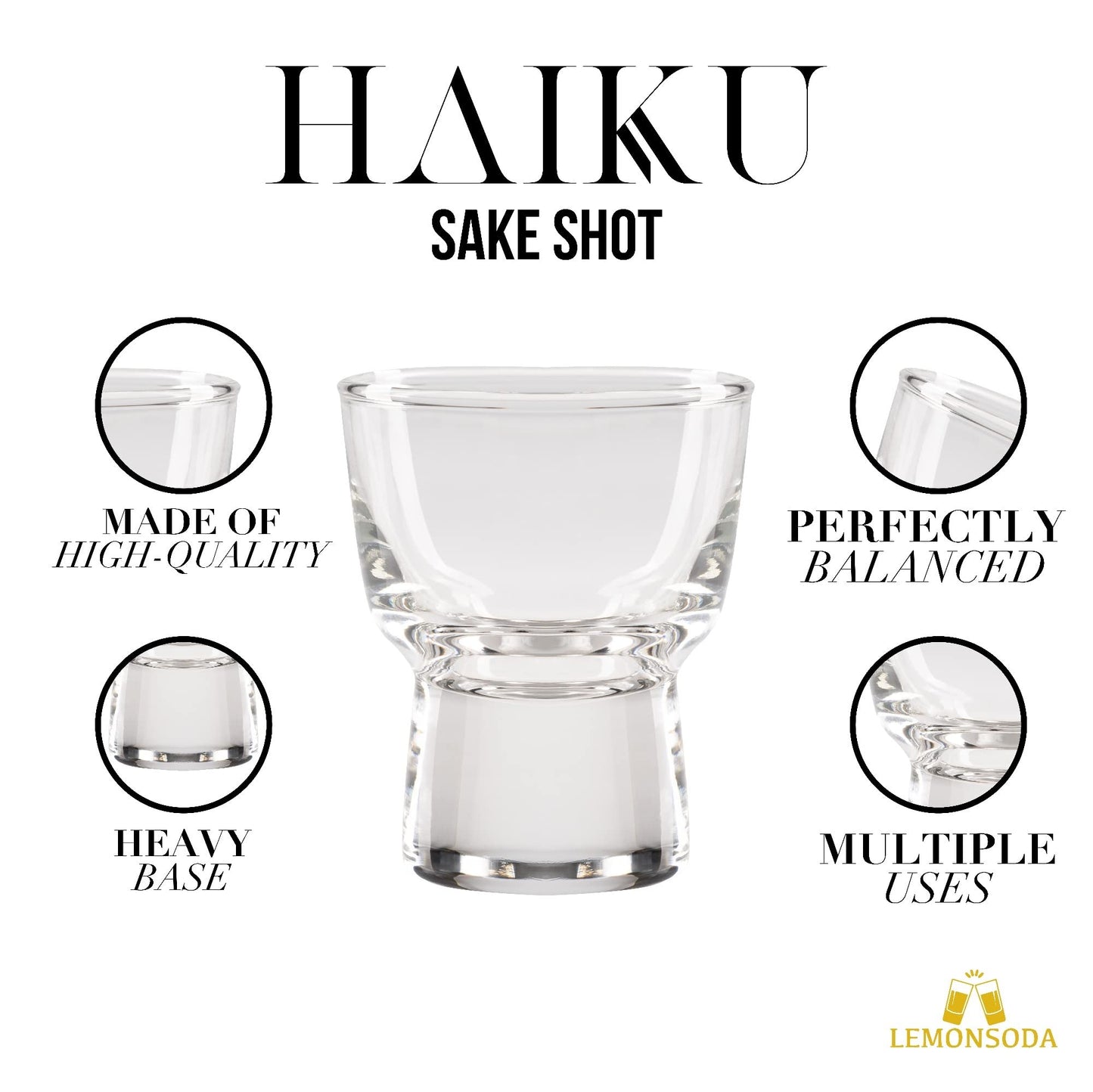 Haiku Sake Shot Glasses