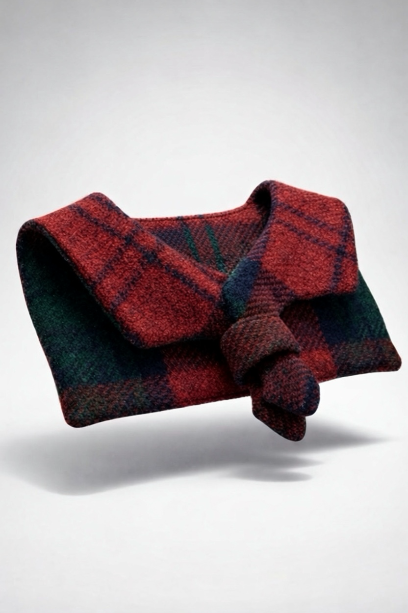 Heirloom Wool Sailor Collar – Loganberry Tartan