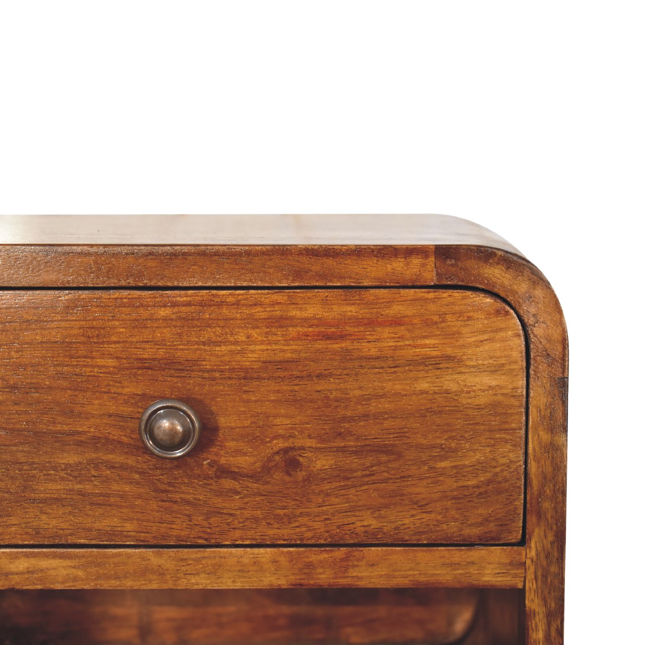 Solid Wood Mini Curve Floating Nightstand