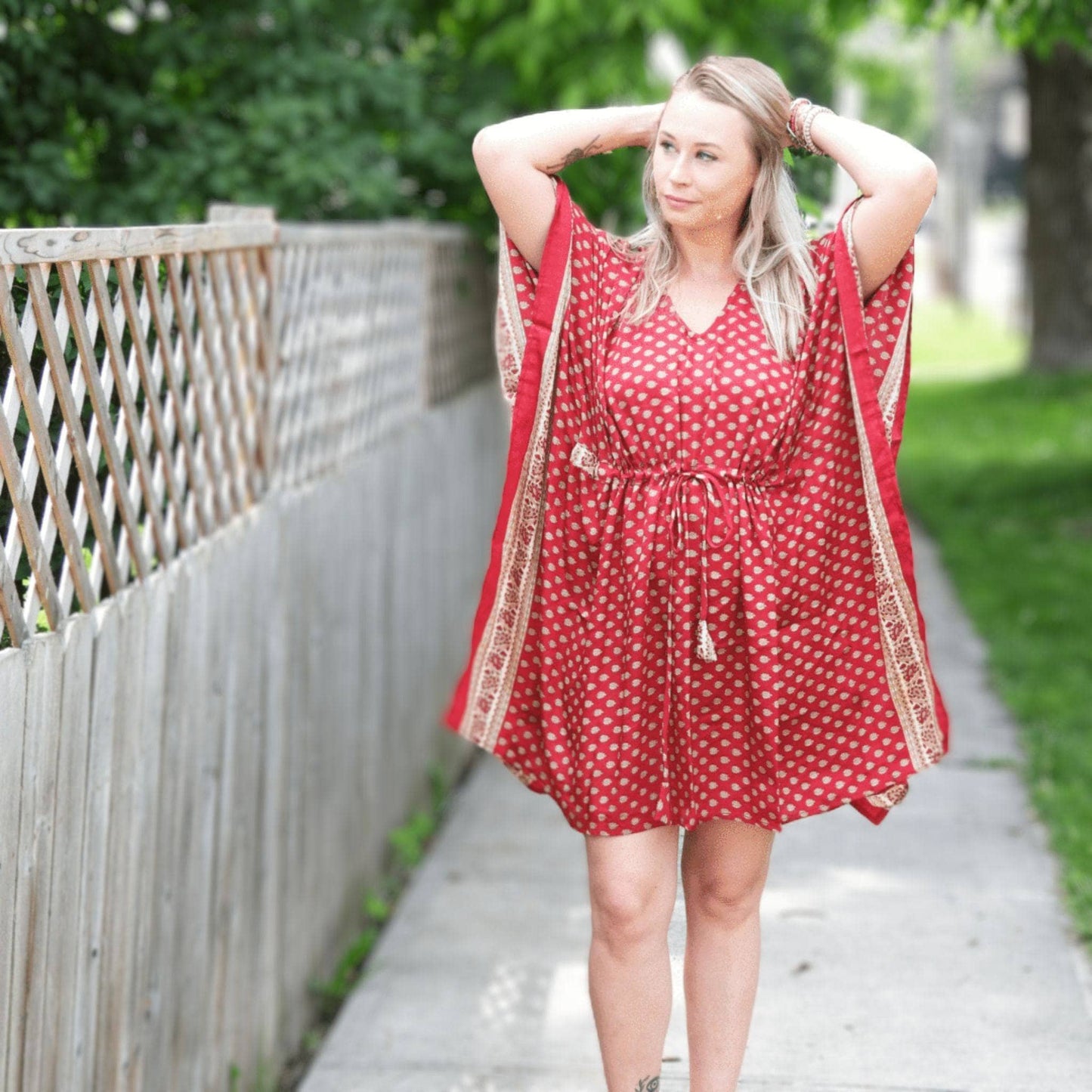 Seconds and Surplus Aanya Adjustable Short Kaftan