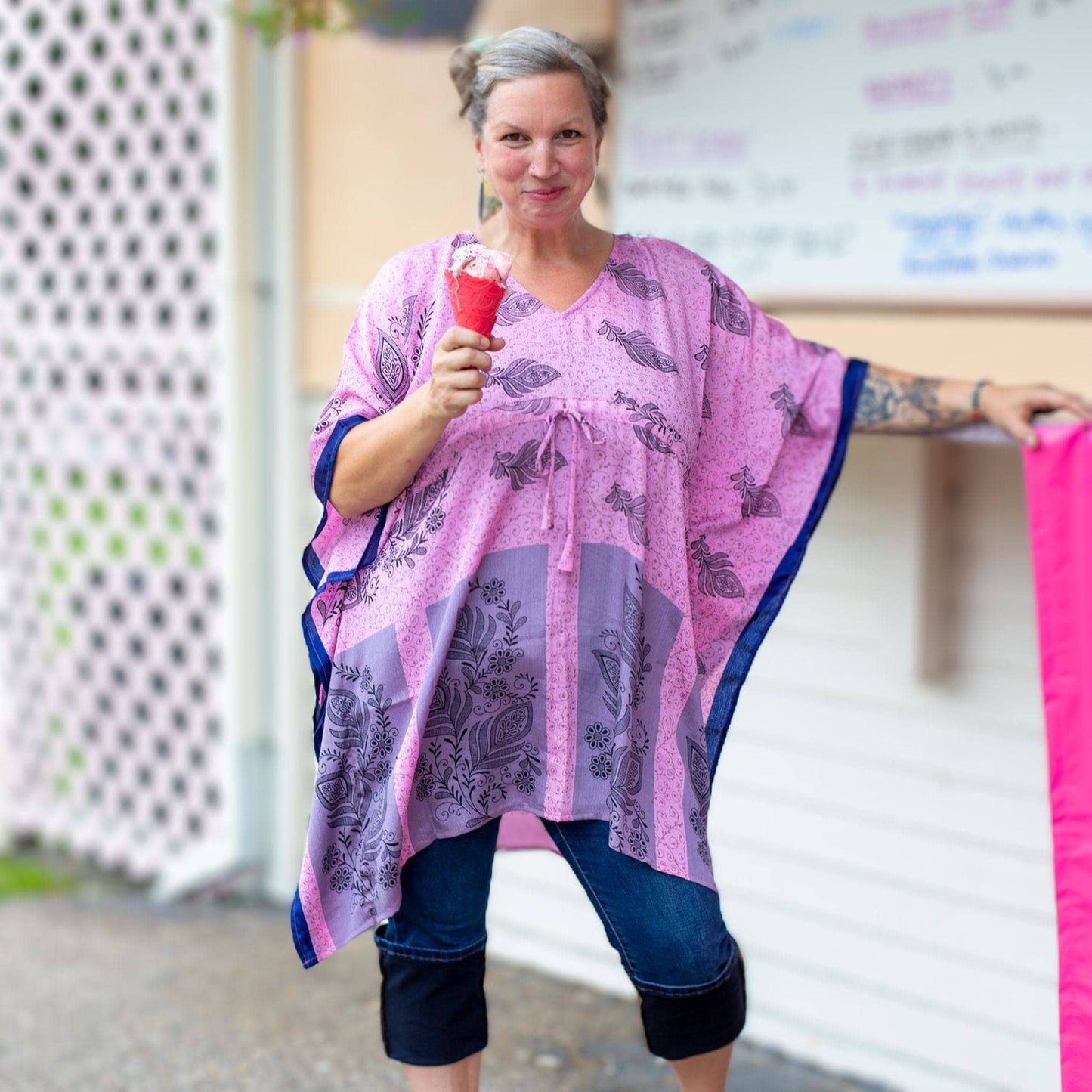 Seconds and Surplus Aanya Adjustable Short Kaftan