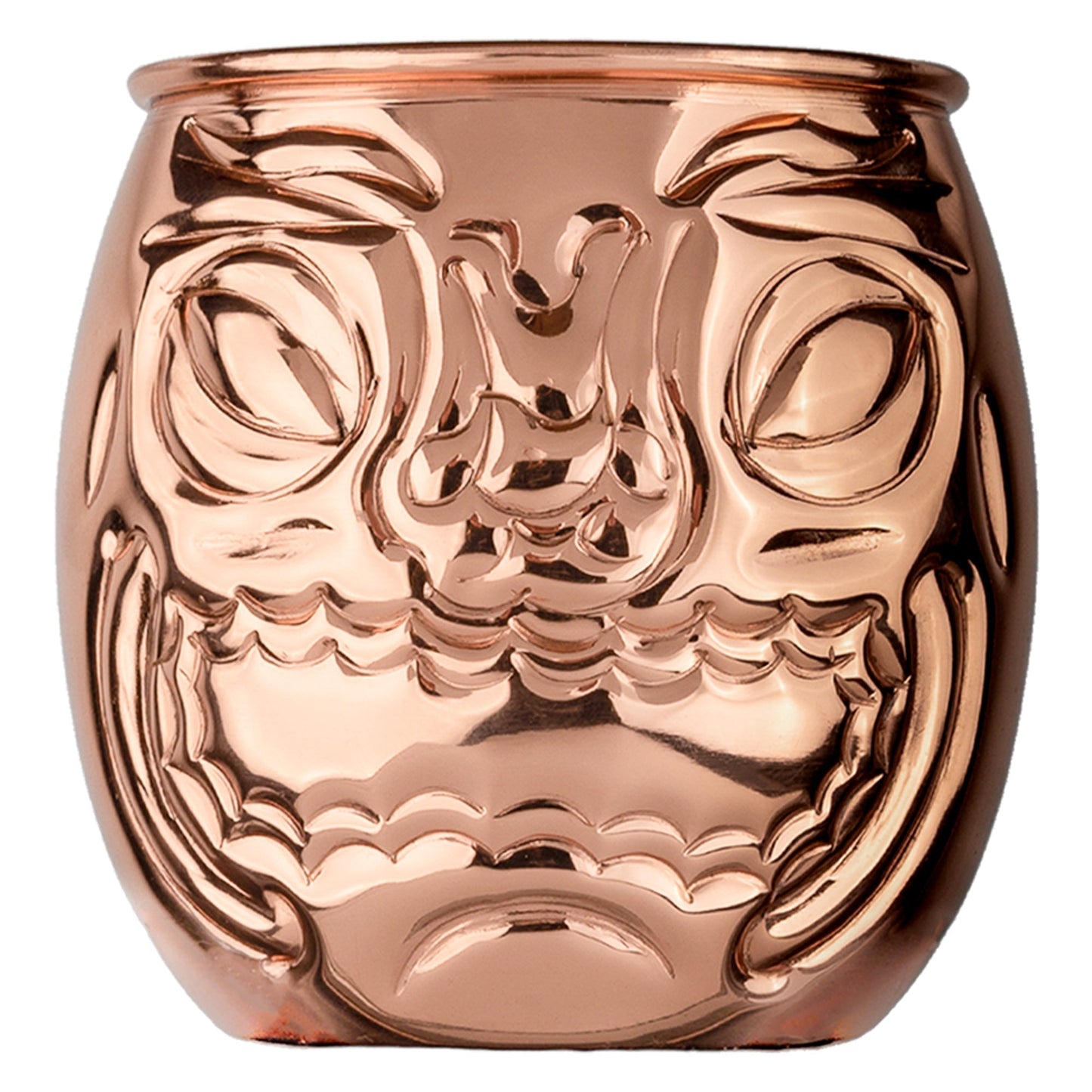 Happy/Sad Copper Barrel Tiki Mug