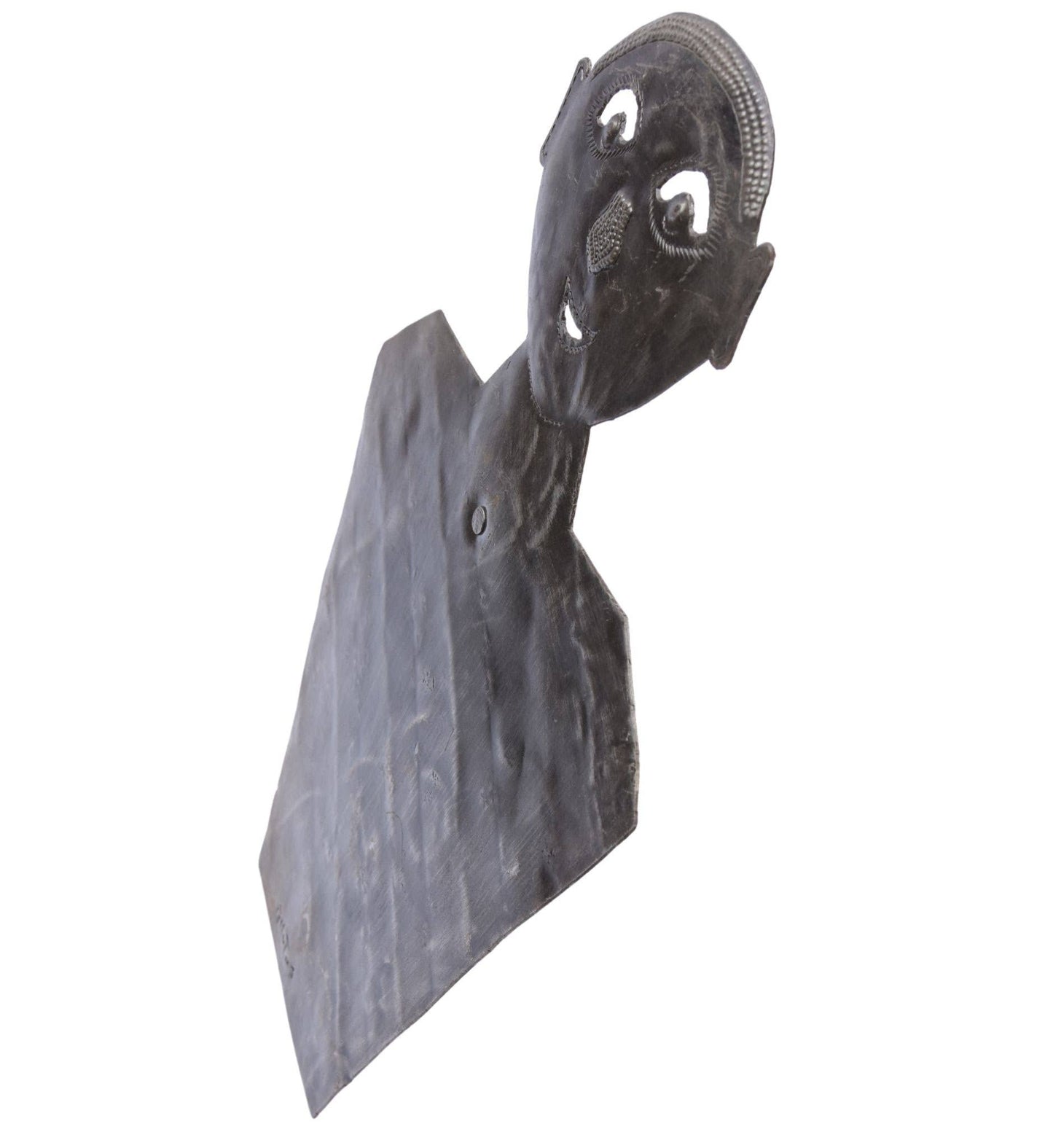 Whimsical Haitian Metal Jewelry Stand – Handmade Figure