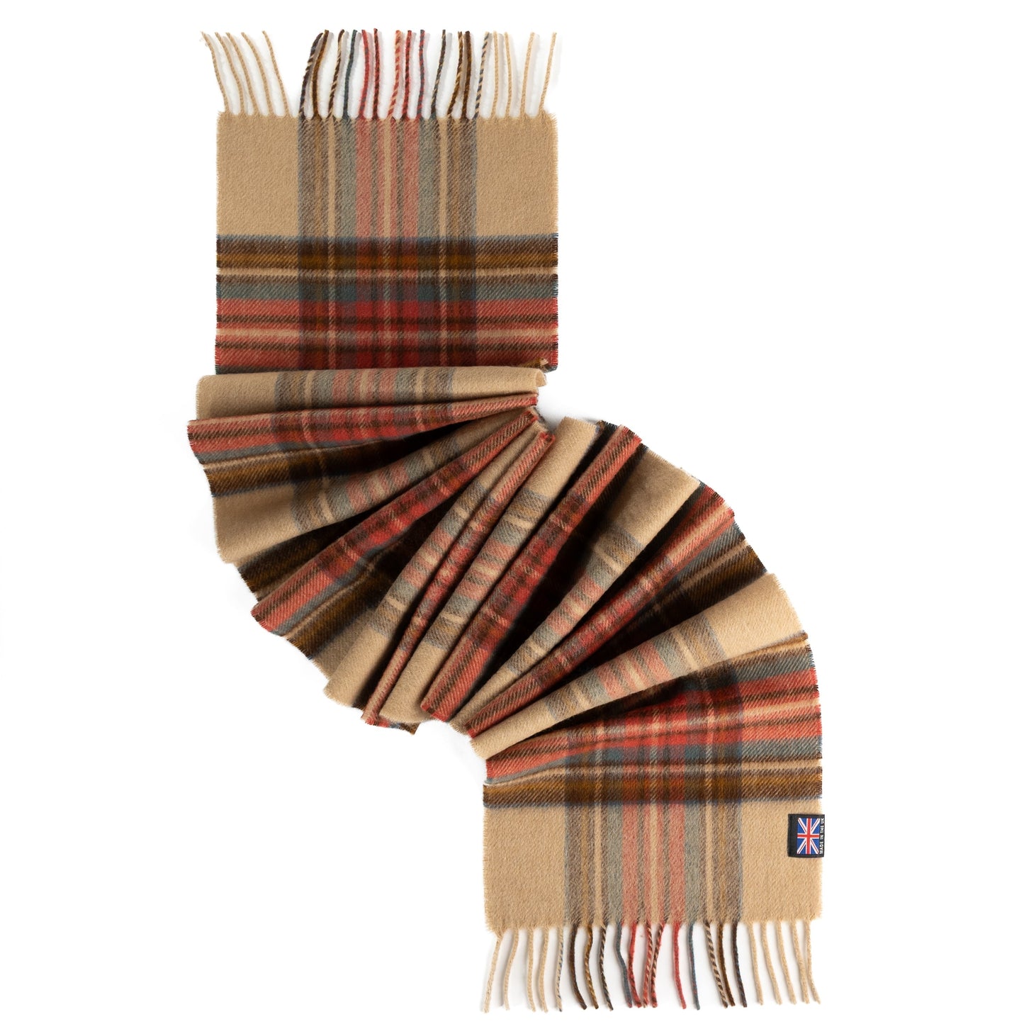 Prince of Scots Merino Lambswool Tartan Scarf - Antique Dress Stewart