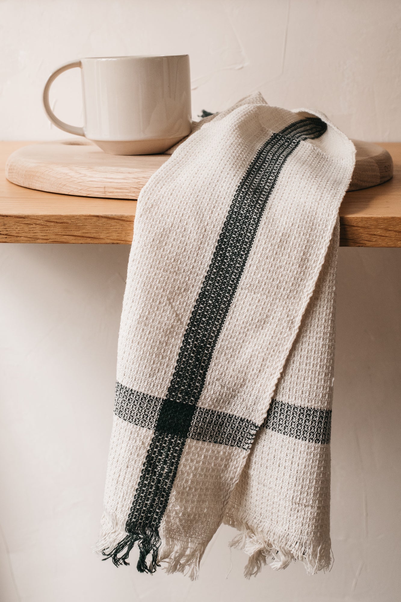 India Kitchen Towel - Green Line