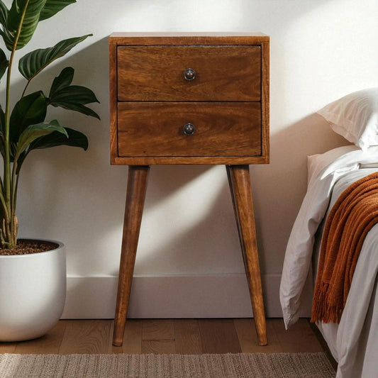 Solid Wood Mini Nightstand