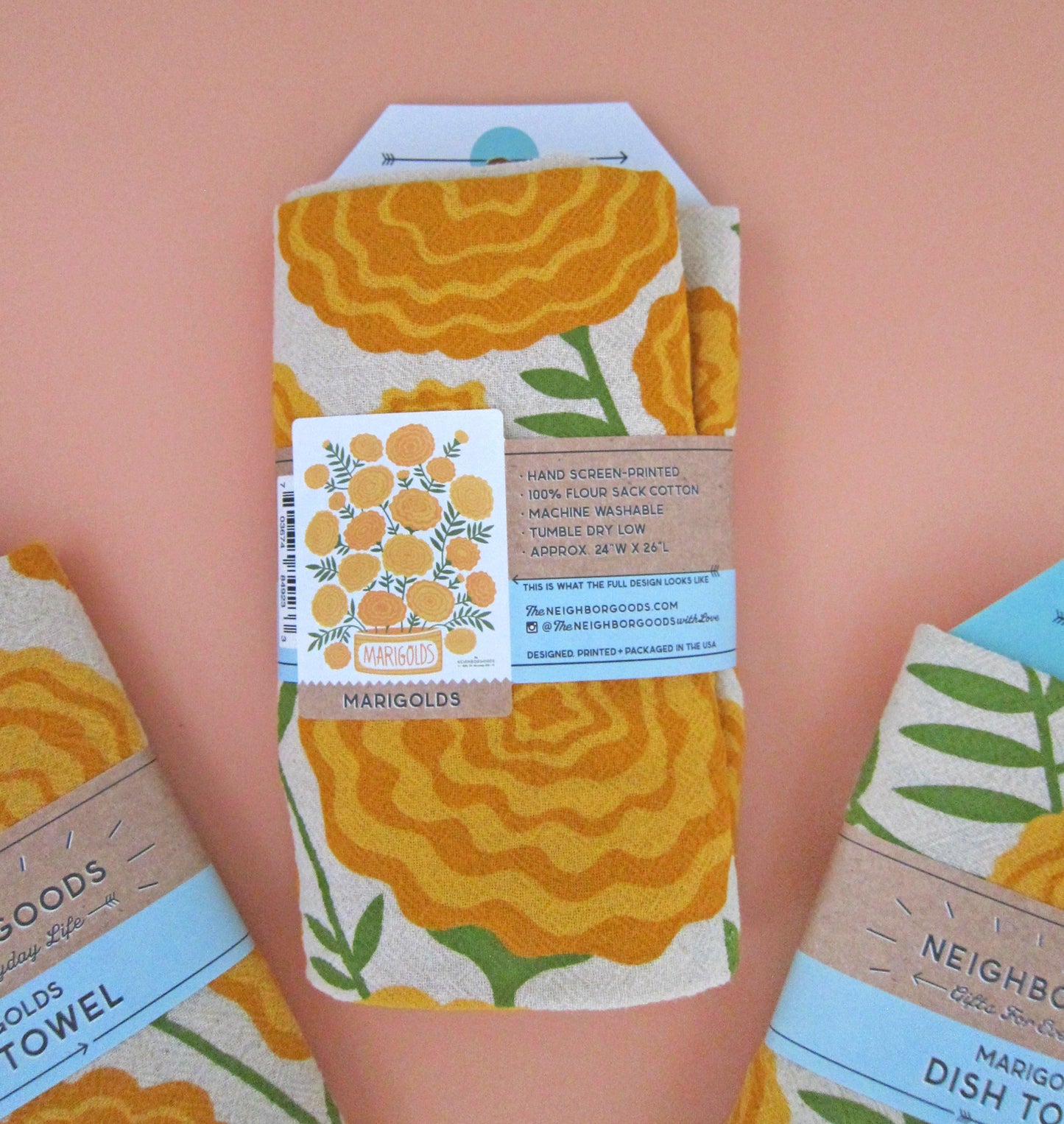 Marigolds Dish Towel