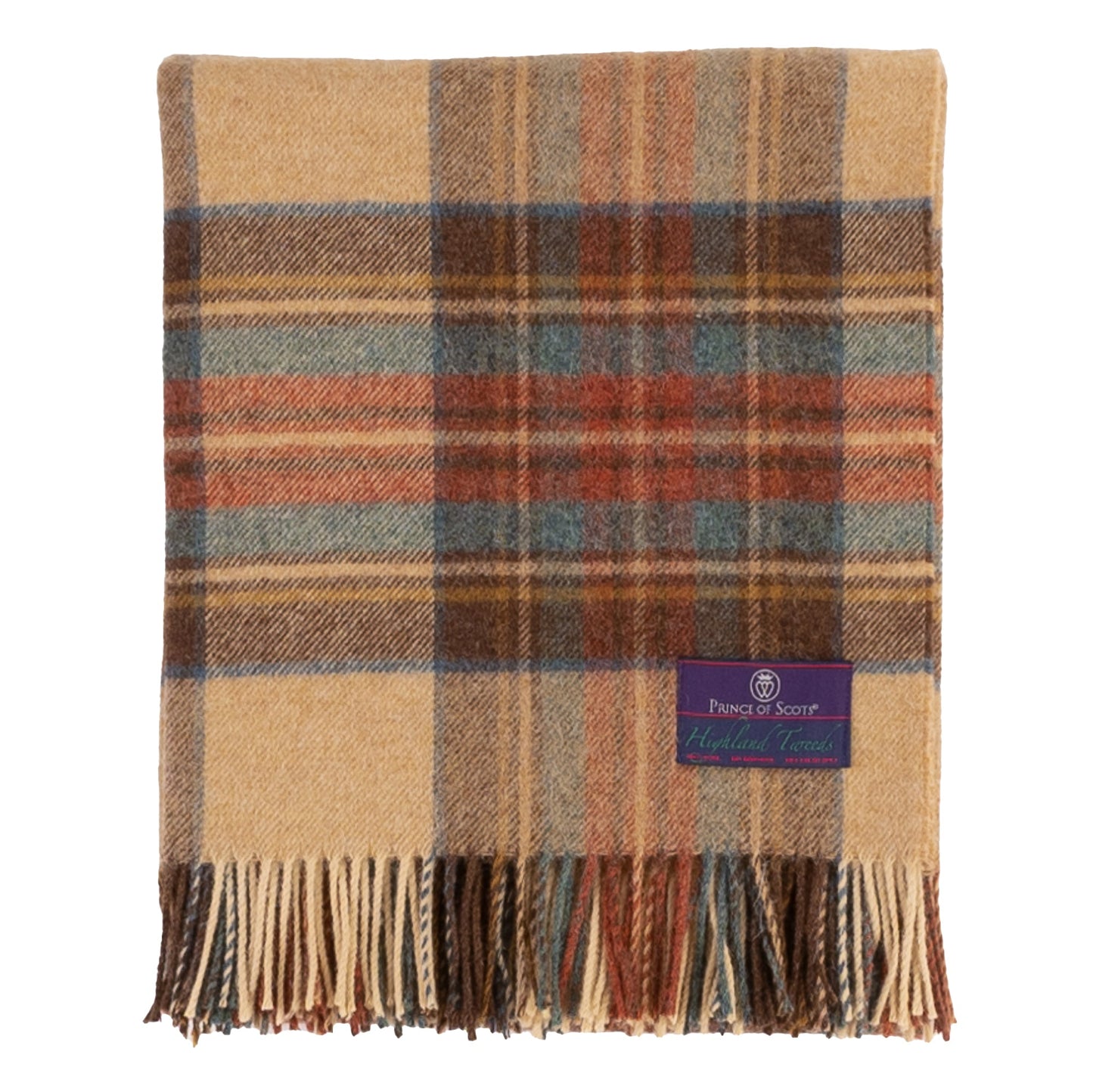 Highland Tweeds Shetland Lambswool Throw - Antique Dress Stewart