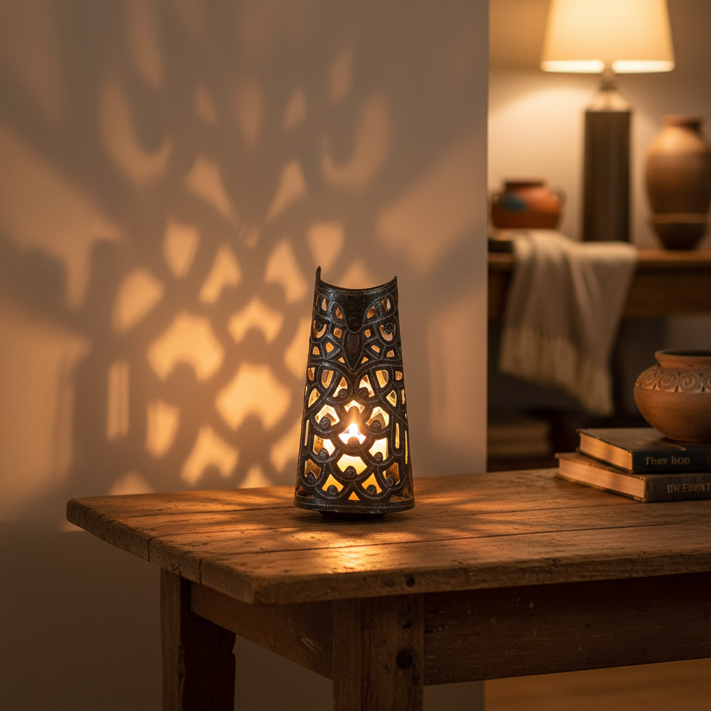 Owl Light Candle Holder