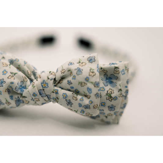 Three Little Bows Headband-Bluebell Charm