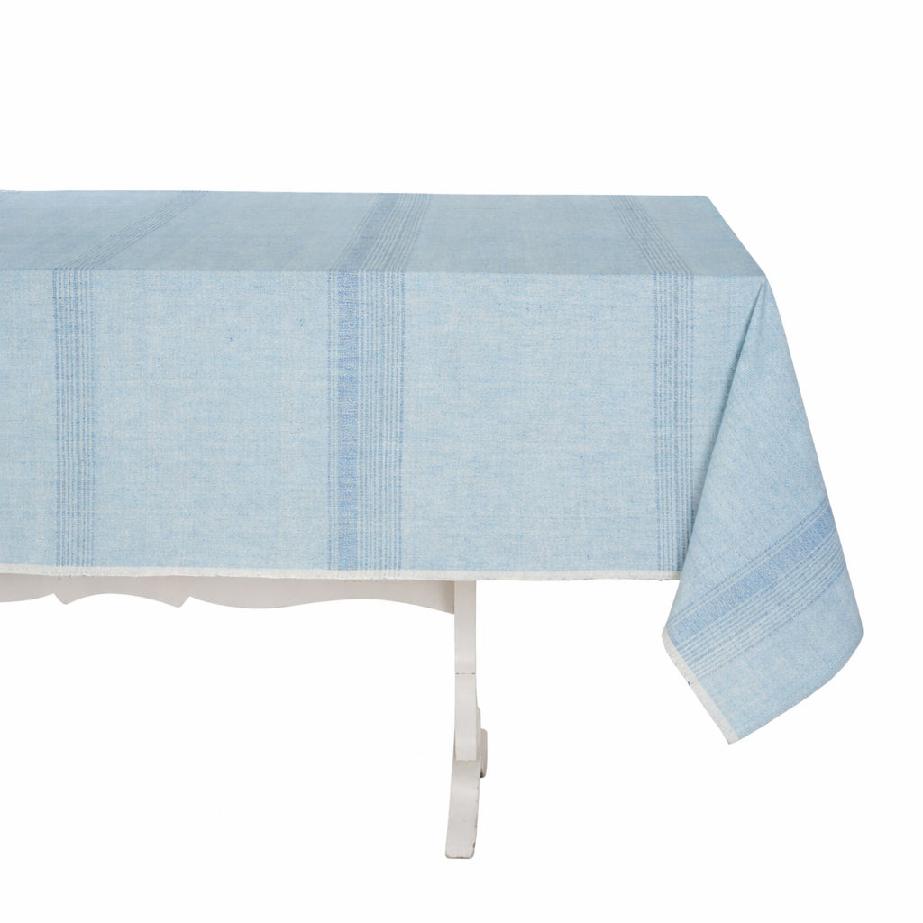 Handwoven Cotton Tablecloth | Raised Weave | Fair Trade | ECOLOOM