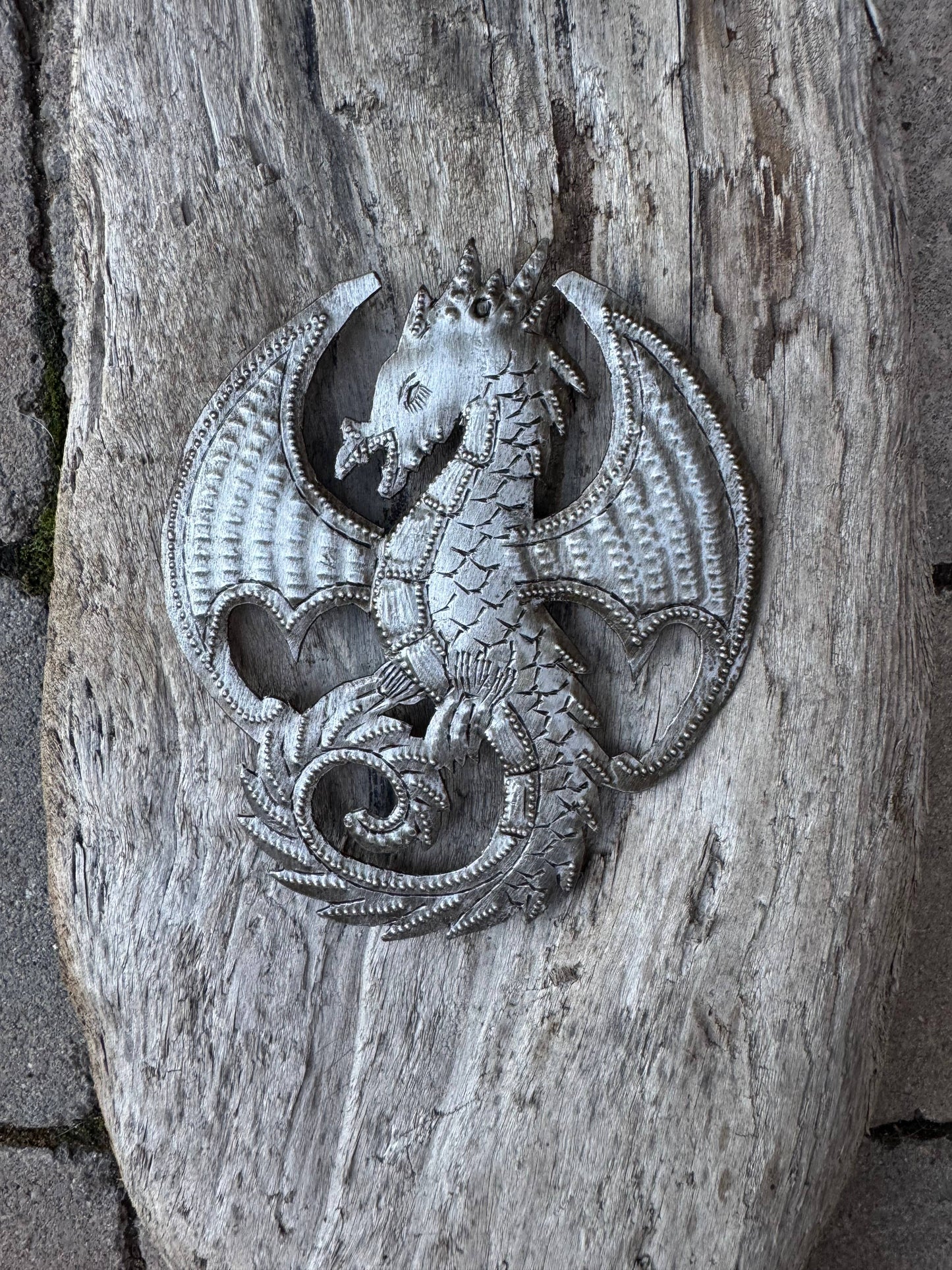 Handmade Haitian Metal Dragon Fair Trade Ornament