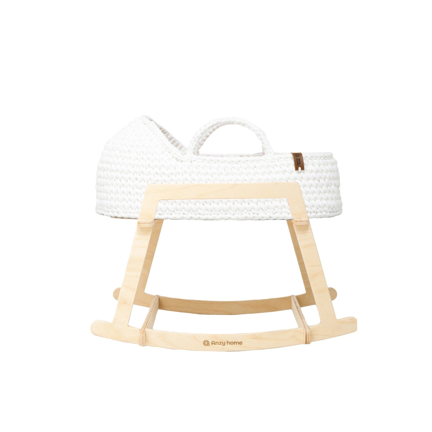 Doll Moses Basket w/Rocking Stand