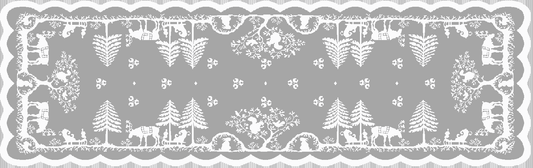 Prince of Scots Scottish Leno Gauze Mantle Scarf - Gold Lurex