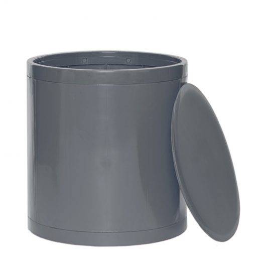 Otto Storage Stool | Round Plastic Storage Ottoman Solid