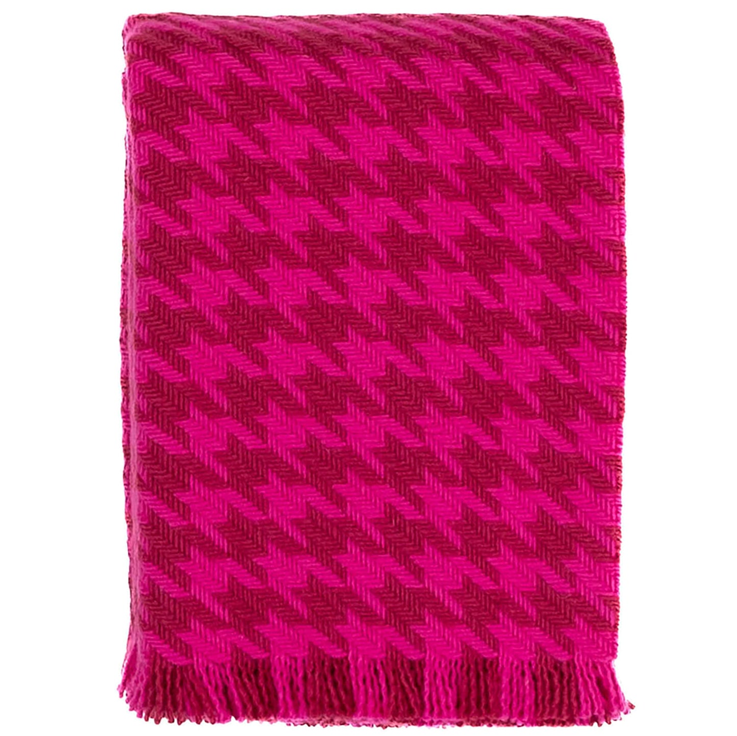 Southampton Home Naturally Weighted Houndstooth Throw - Pink