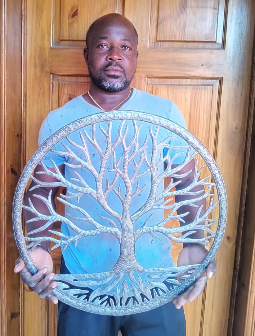 Repurposed Metal Tree of Life,  Wall Decor, Fair Trade