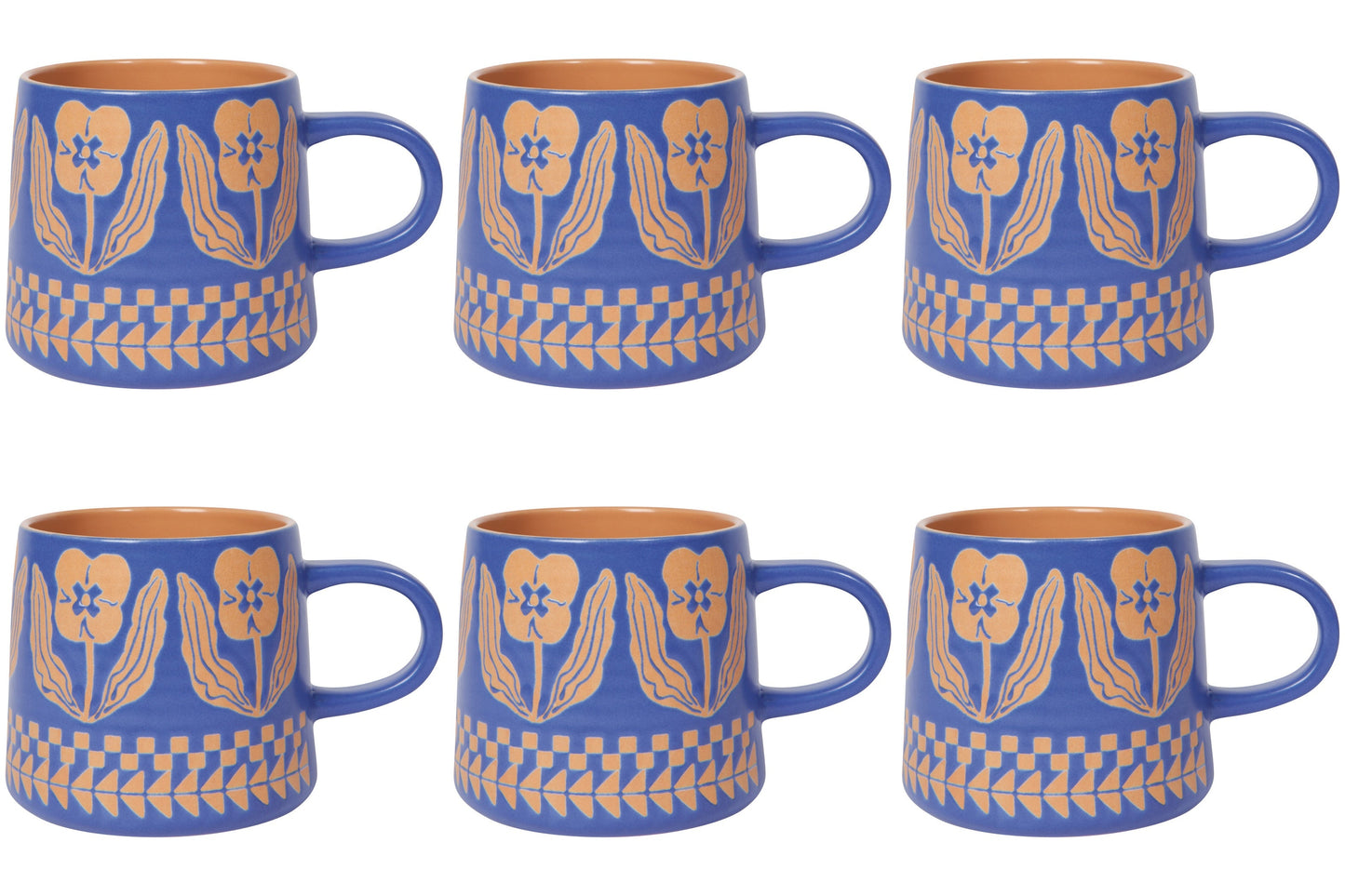 Set of 6 Mug Imprint Teppi