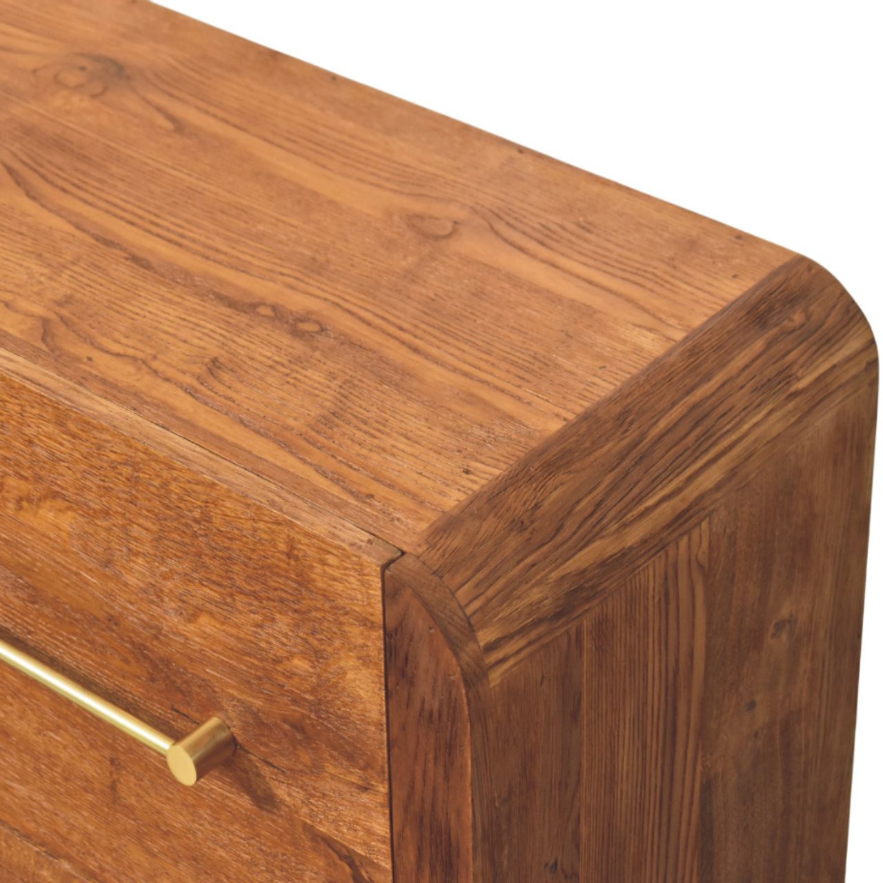 Solid Wood Oakline Four Drawer Chest,Brown,4-Drawers