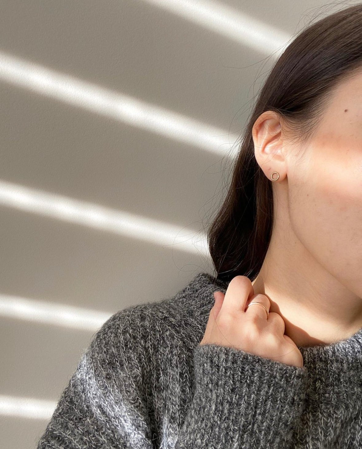 Margo Petite Circle Studs | Gold Fill