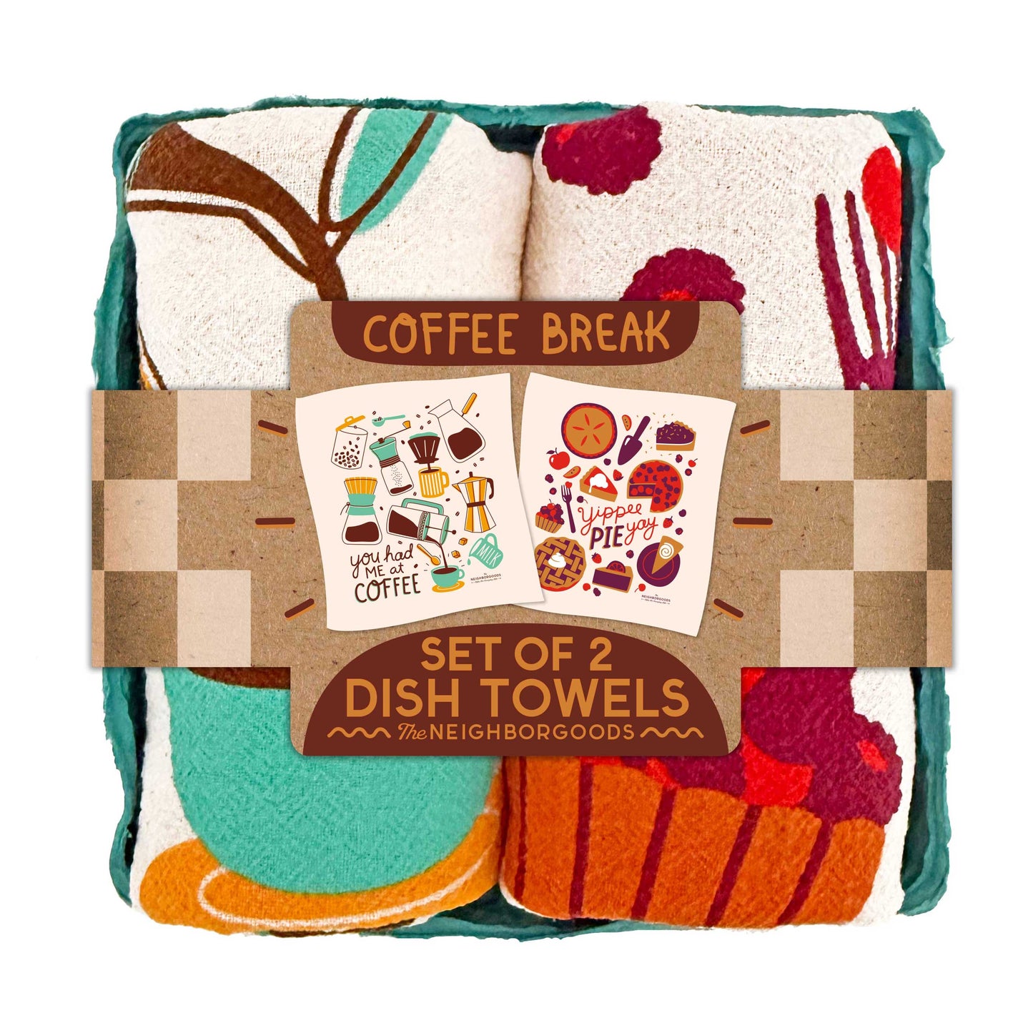 Coffee Break - Dish Towel Set of 2