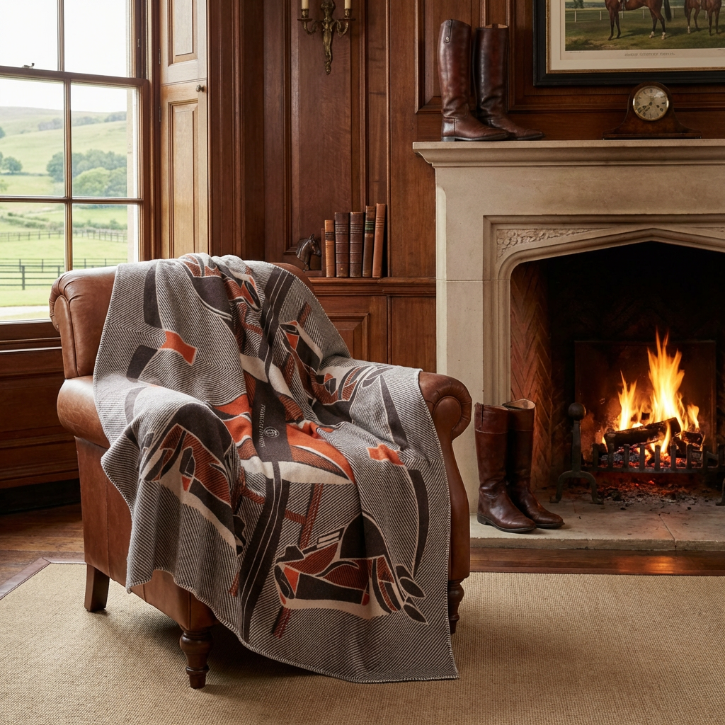 The Thoroughbred Throw – Extra-Fine Italian Merino Wool