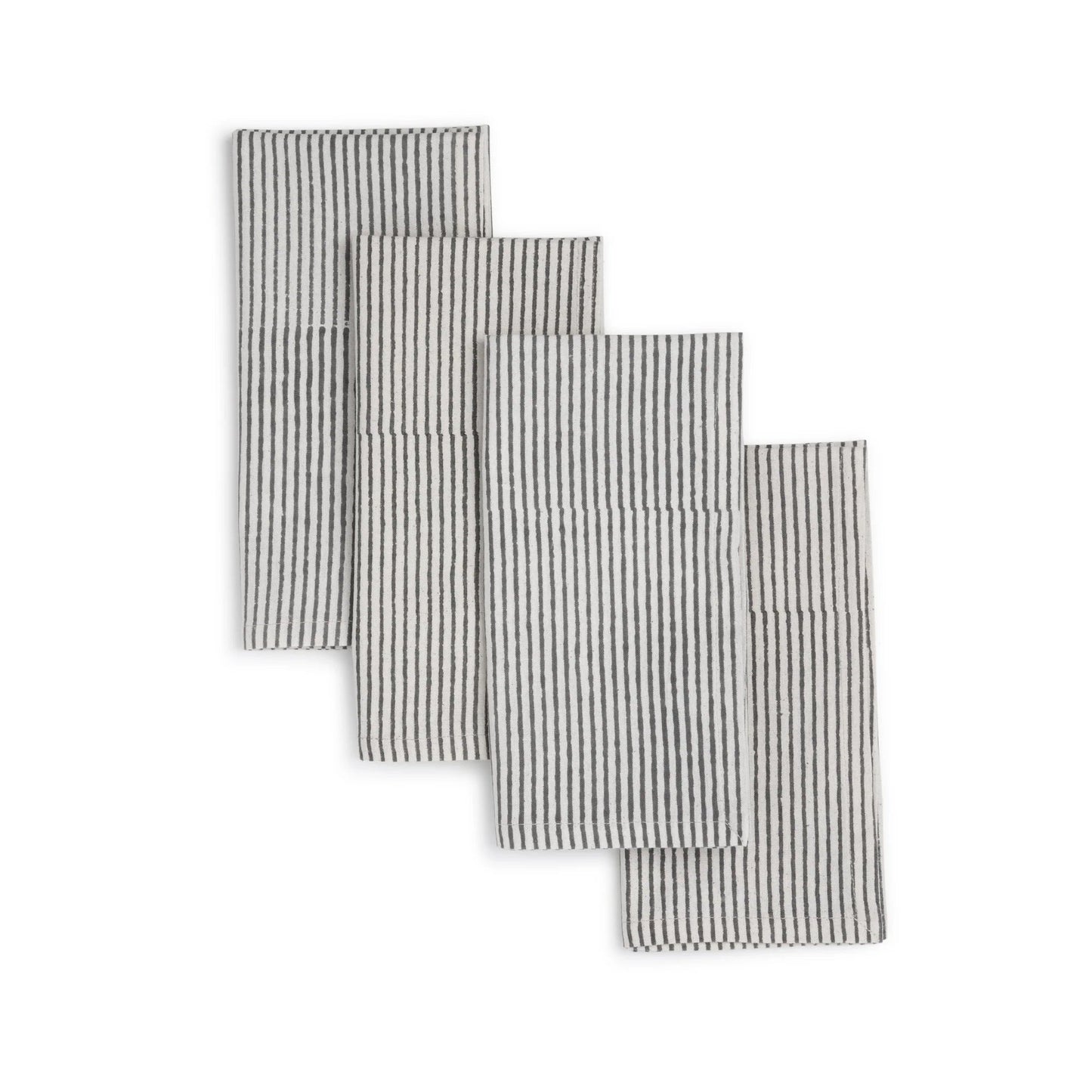 Hand Block Printed Cotton Napkins, Set of 4 | 18″×18″ | Fair trade | Axis