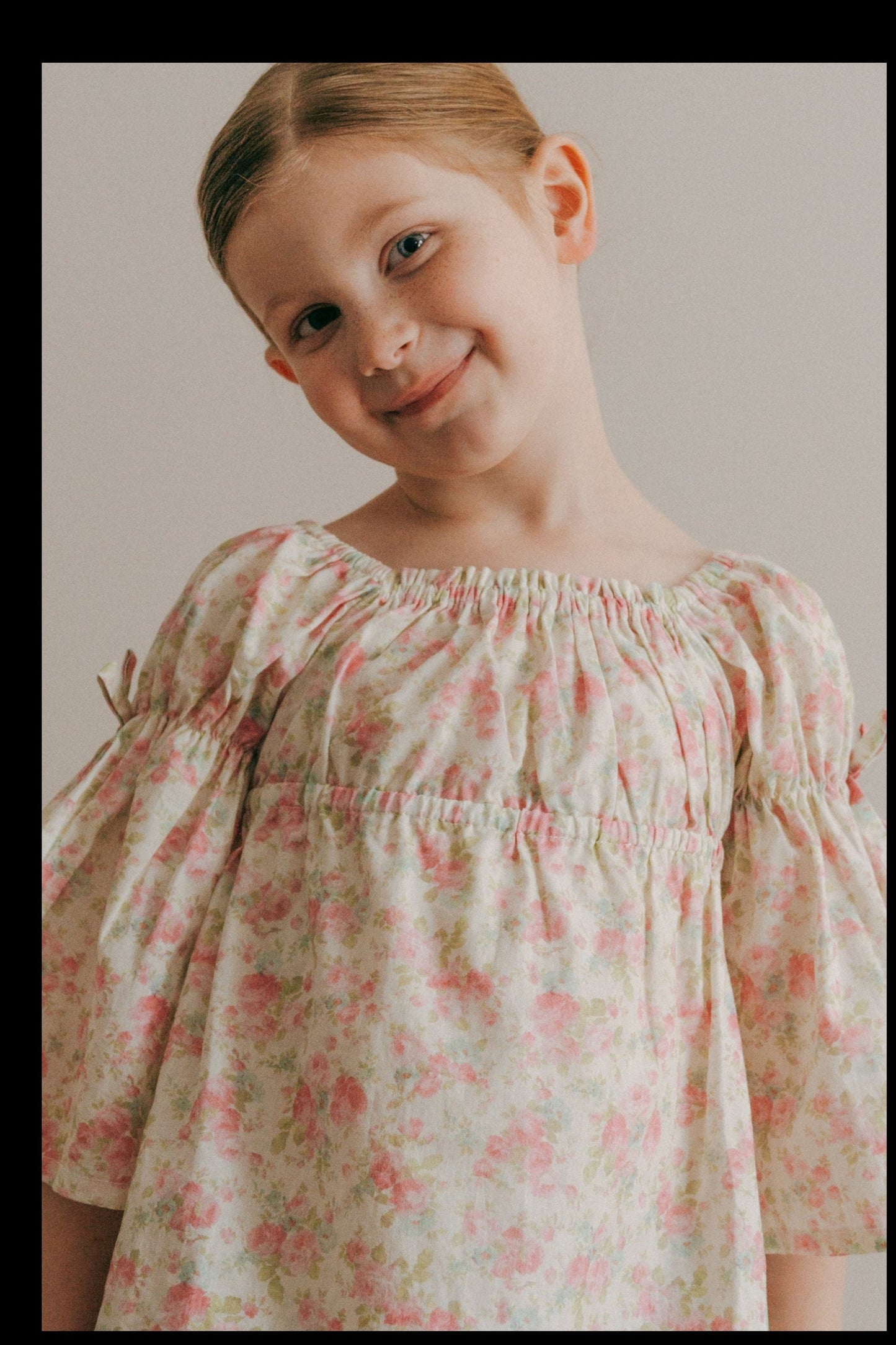 Kennedi Dress-Pink Blossom | Bell Sleeve