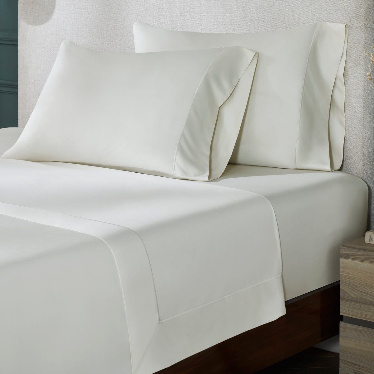 S/2 Corvelle Supima Cotton Sateen Pillowcases