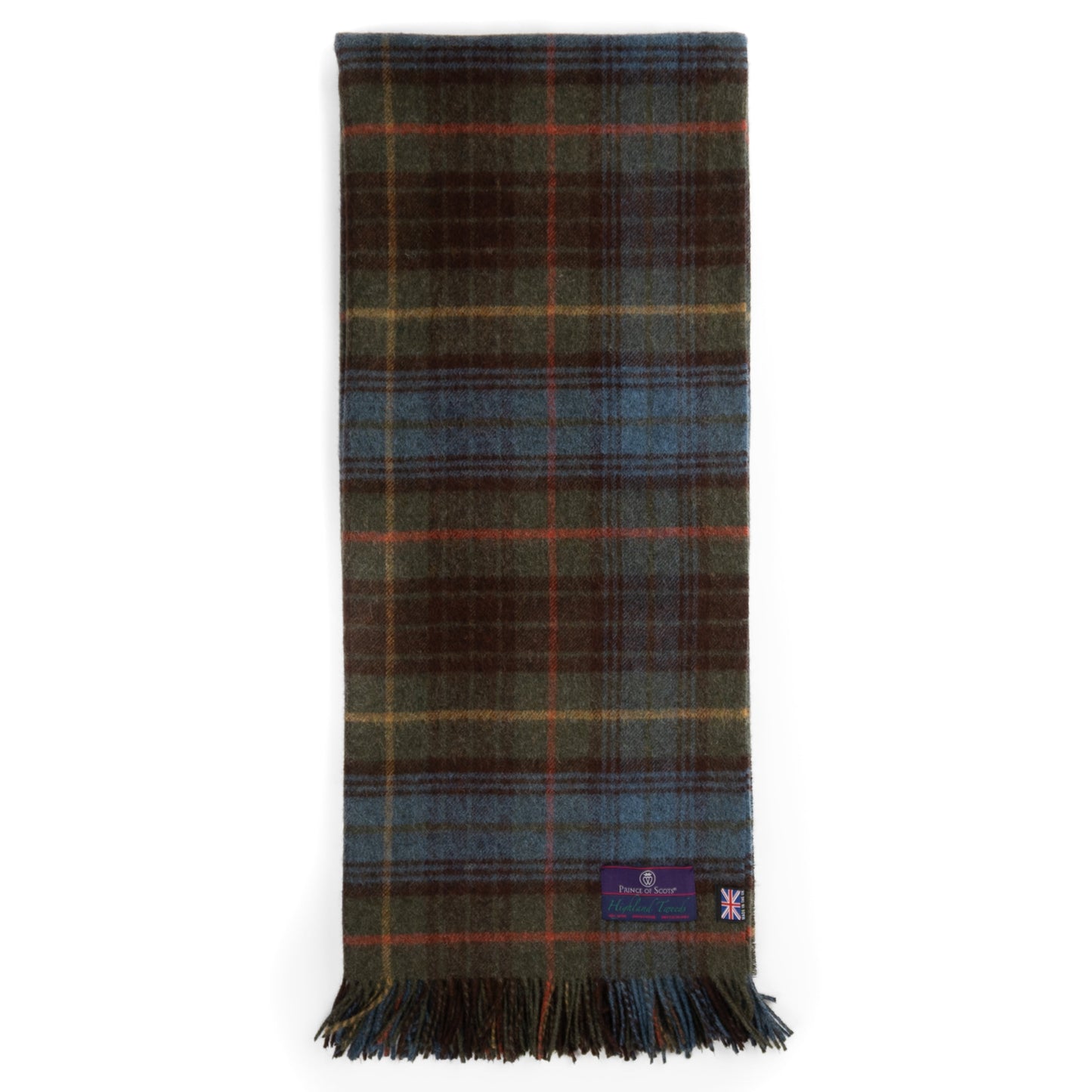 Highland Tweeds Shetland Lambswool Throw - Antique Hunting Stewart