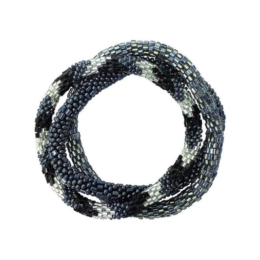 Gunmetal Gray Roll-On Bracelets