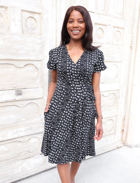 Arabella Organic Wrap Dress - FINAL SALE