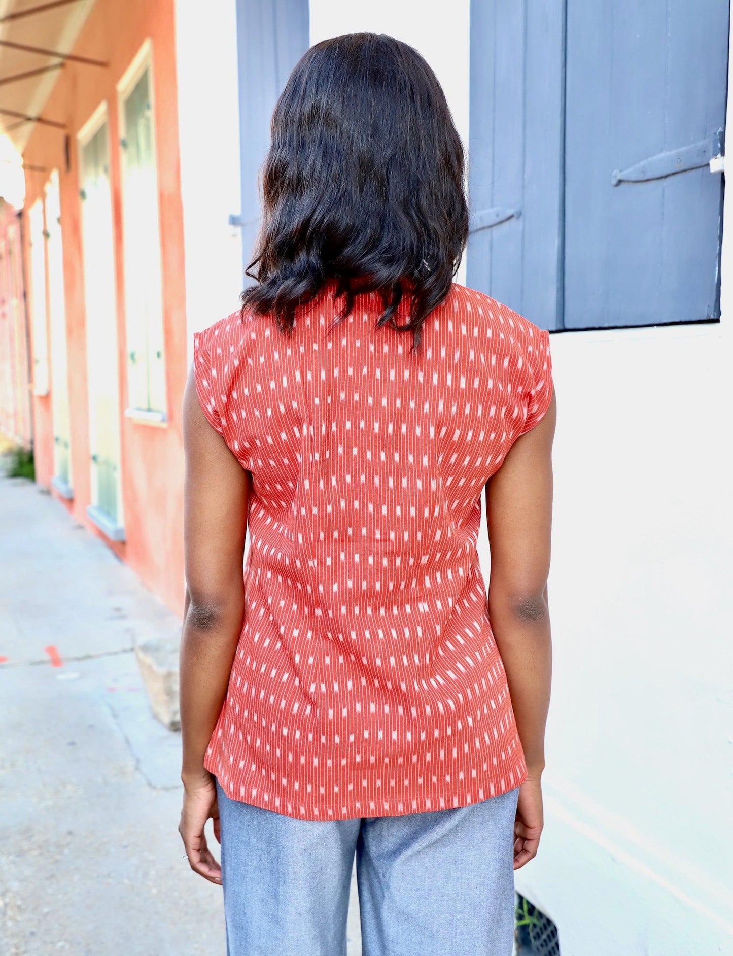 Aurora Button Top