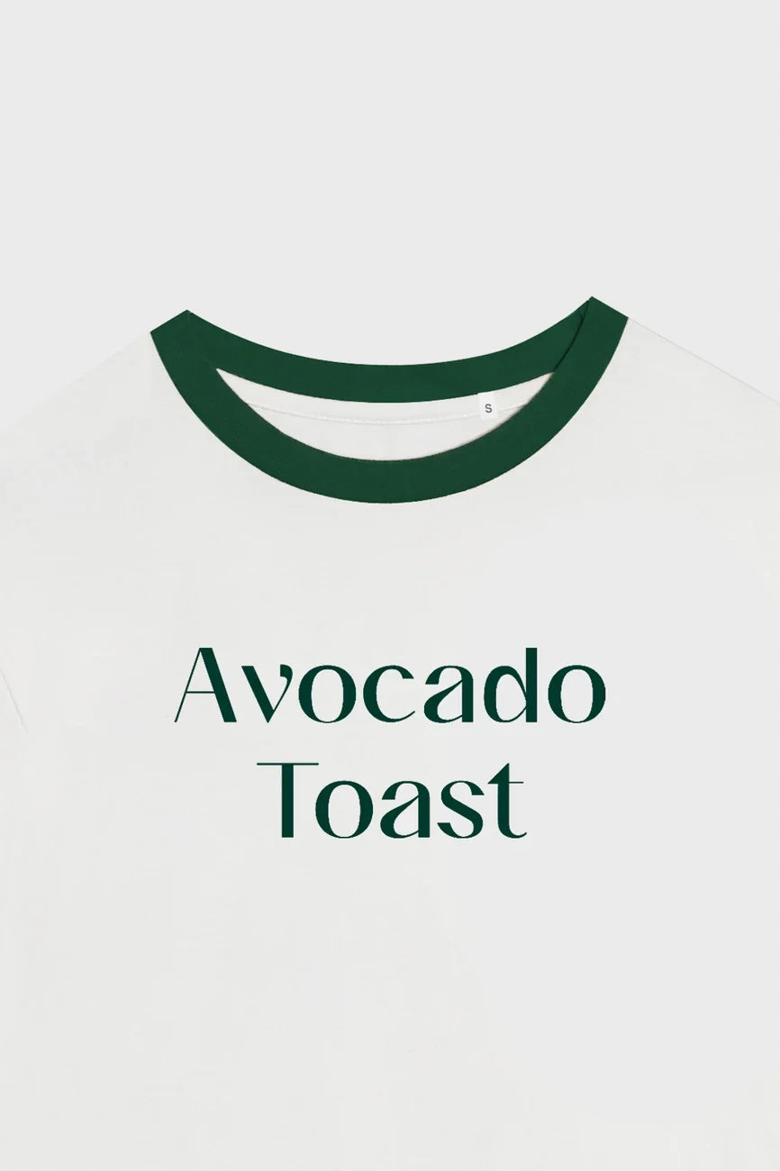 Avocado Toast vegan slogan t-shirt
