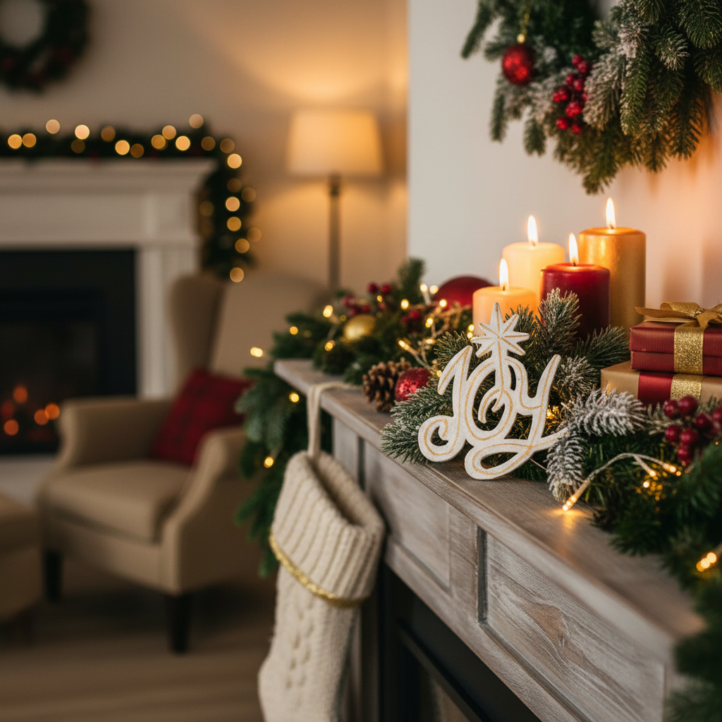 White Joy Ornament
