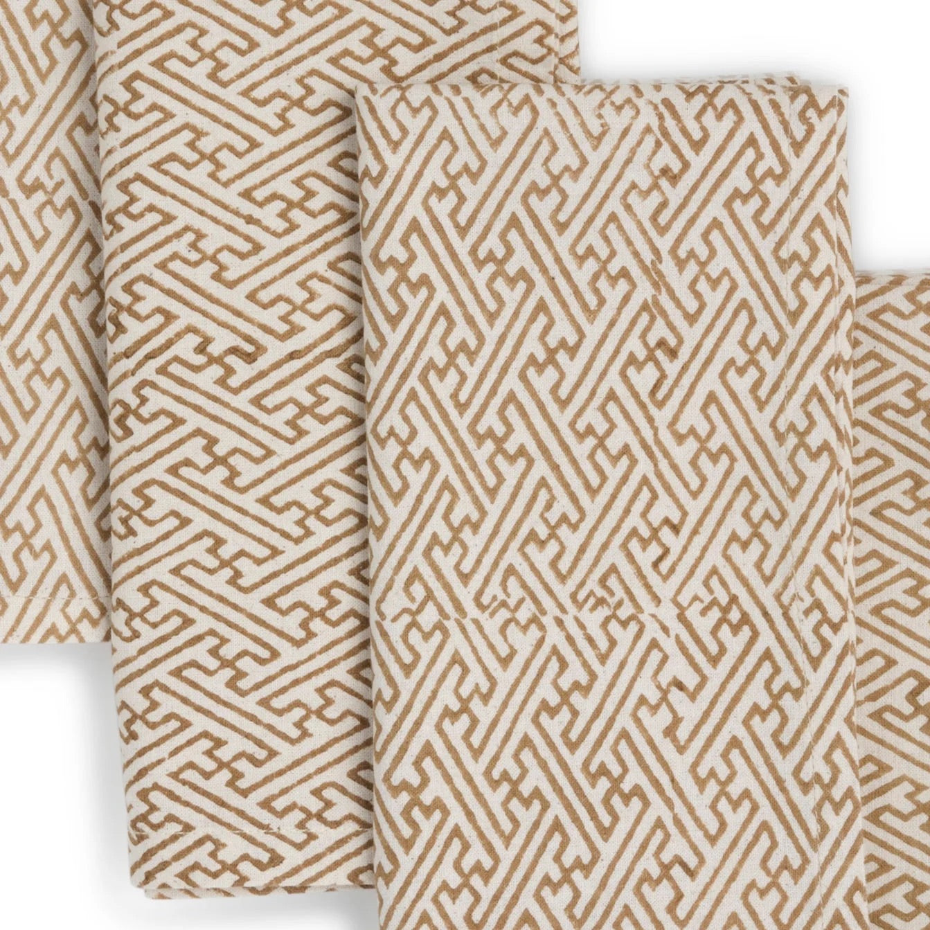 Hand Block Printed Cotton Napkins, Set of 4 | 18″×18″ | Fair trade | Axis