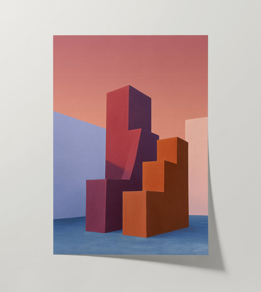 Form and Structure No. 02 — Geometric Abstract Art Print