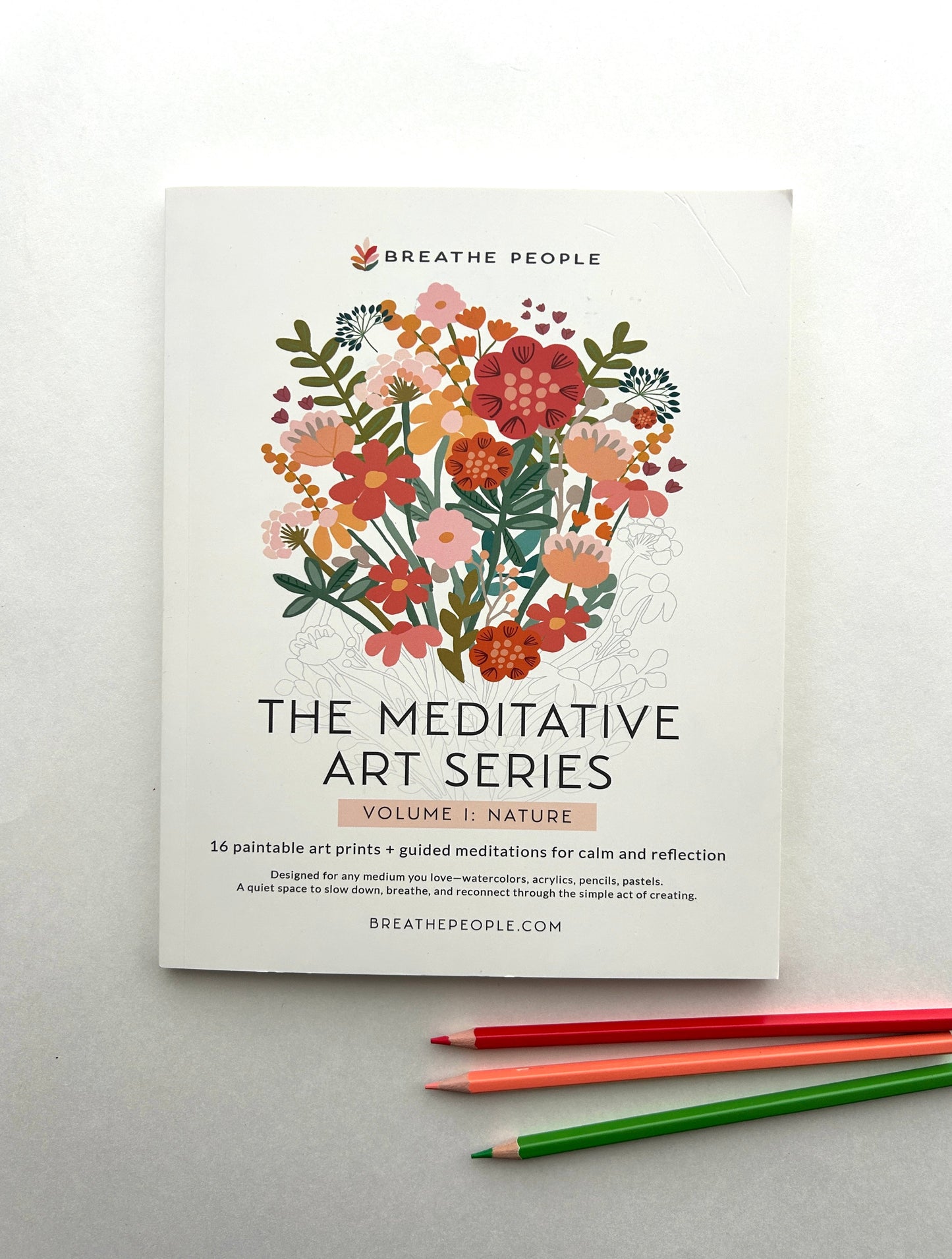 Meditative Art Workbook, 16 Pages of Guided Creative Ritual
