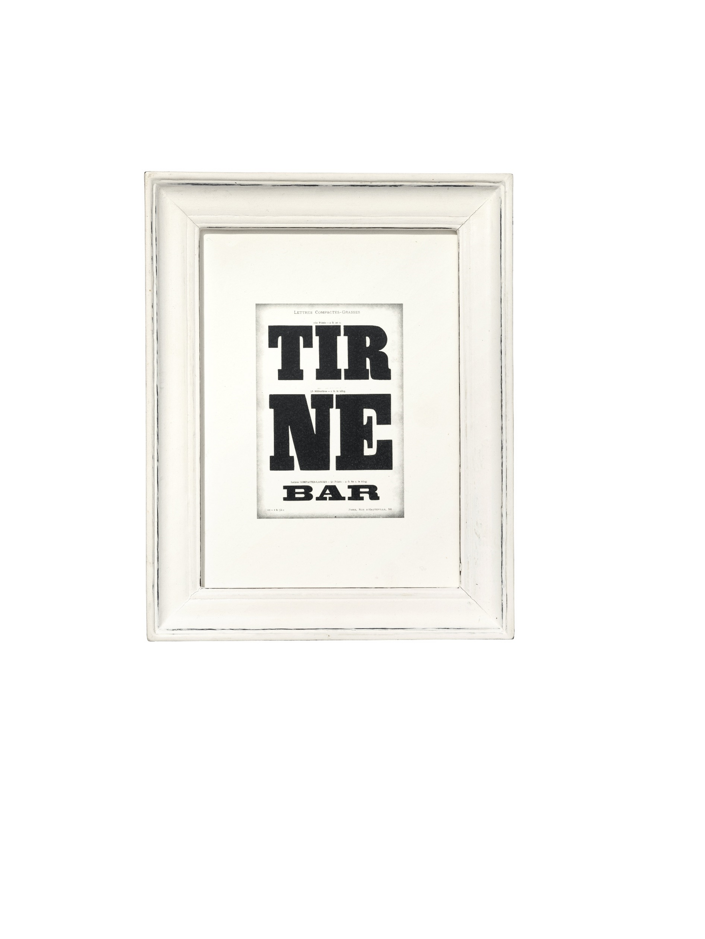 Wooden White Frame - Wide Small