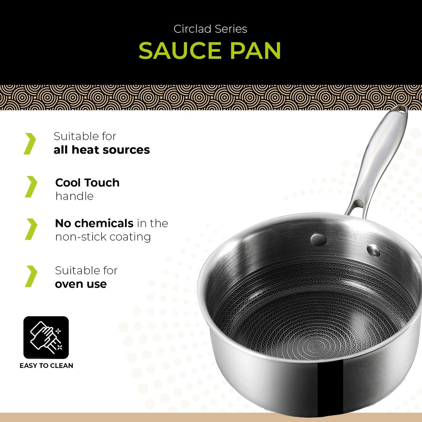 BE | LIVING CIRCLAD Series Sauce Pans with Lid