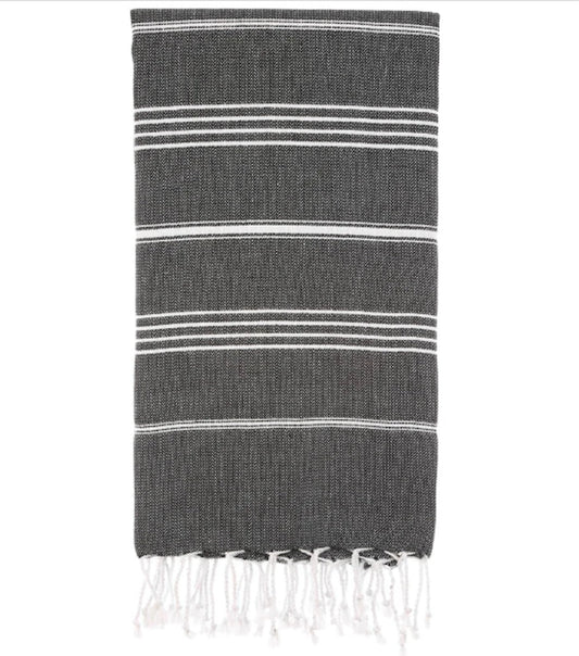 Pure Series: Sustainable Turkish Towel - Black