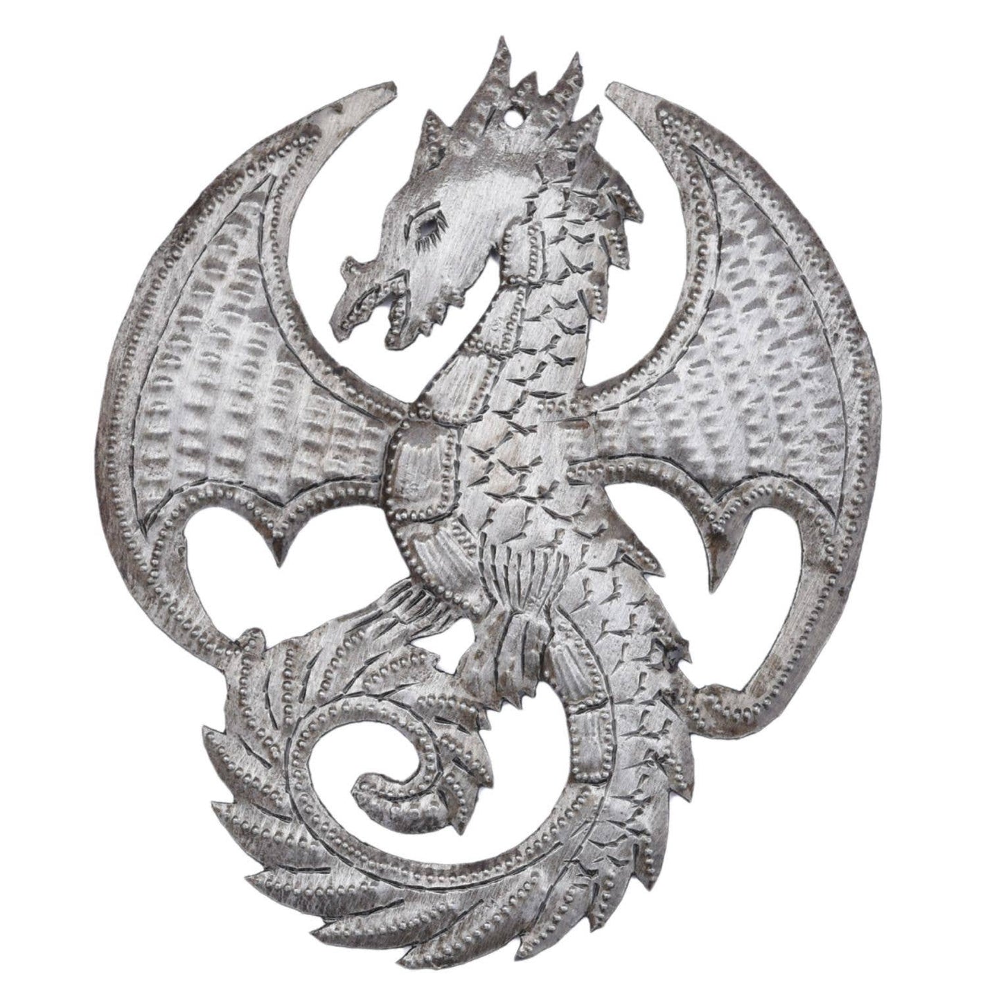 Handmade Haitian Metal Dragon Fair Trade Ornament