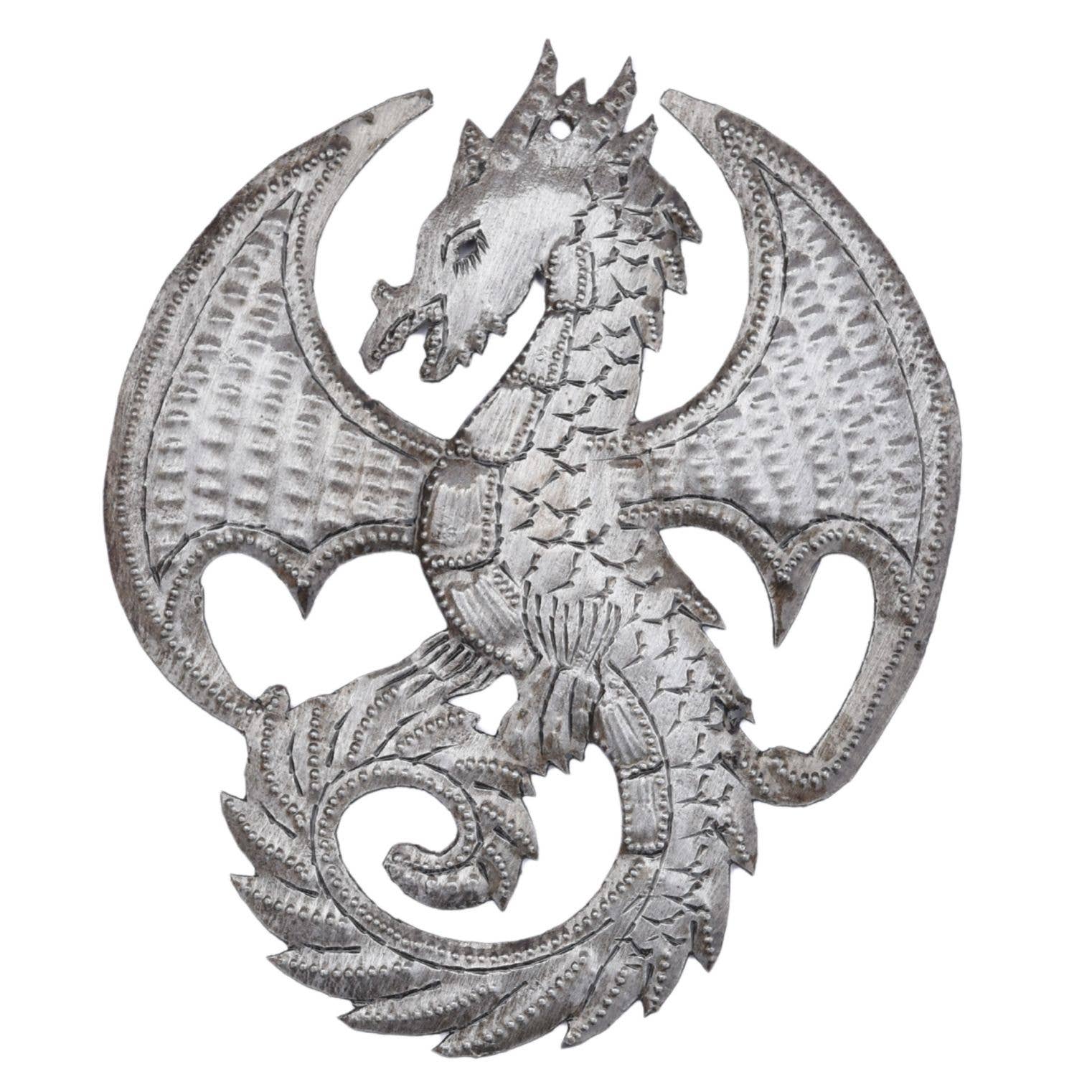 Handmade Haitian Metal Dragon Fair Trade Ornament
