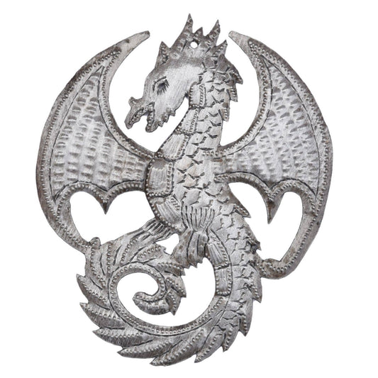 Handmade Haitian Metal Dragon Fair Trade Ornament