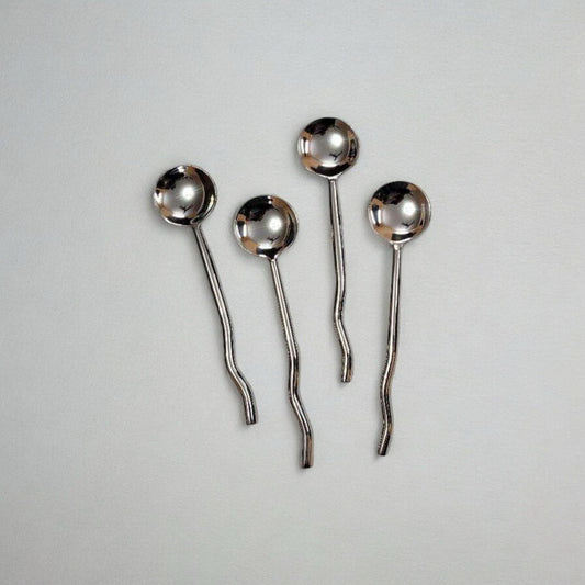 Stainless Steel Brushed Brass Finish Cuttlery Set of 4