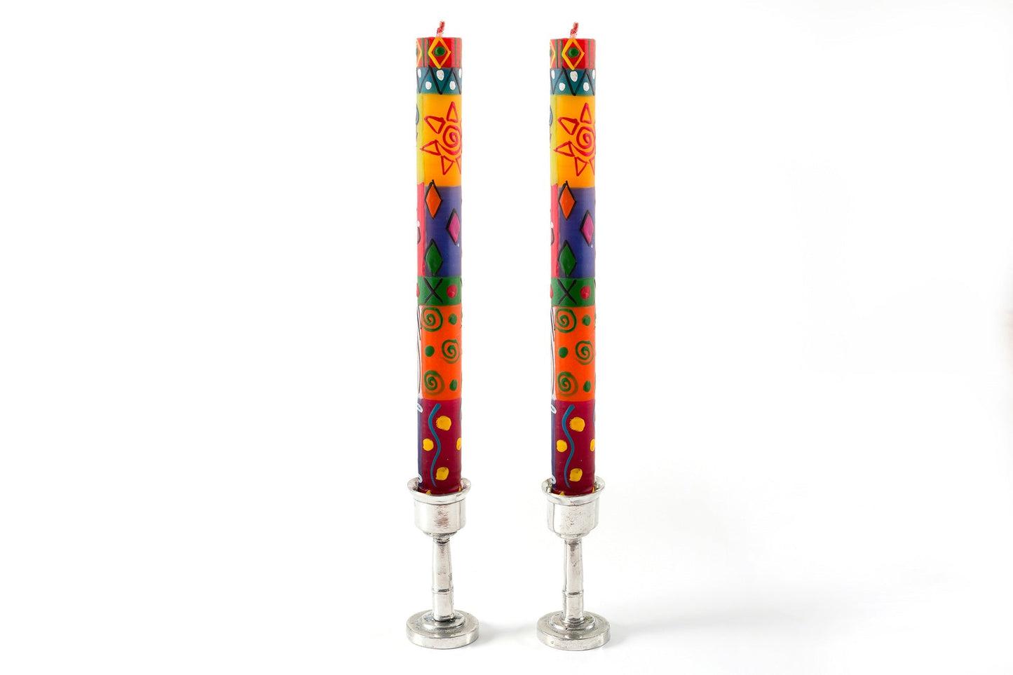 Multi Color Painted Candles