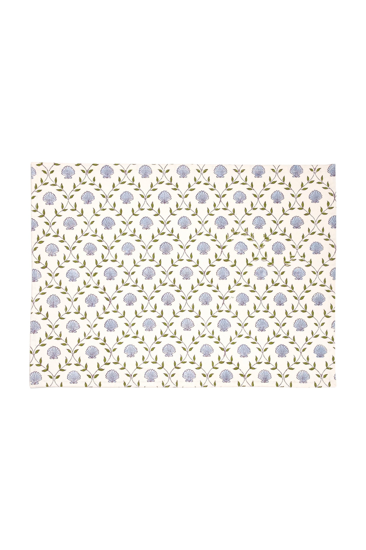 Seashell Blockprint Placemat